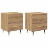 vidaXL &Eacute;jjeliszekr&eacute;ny 2 db Artisan t&ouml;lgy 40 x 35 x 47,5 cm Szerelt Fa