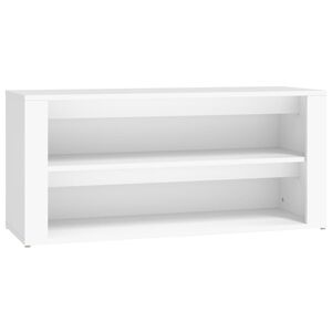 vidaXL feh&eacute;r szerelt fa cipőtart&oacute; 100x35x45 cm