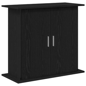 vidaXL fekete t&ouml;lgyfa akv&aacute;rium&aacute;llv&aacute;ny 81 x 36 x 73 cm