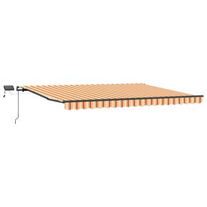 vidaXL Beh&uacute;zhat&oacute; napellenző S&aacute;rga &eacute;s narancs 400 &times; 300 cm