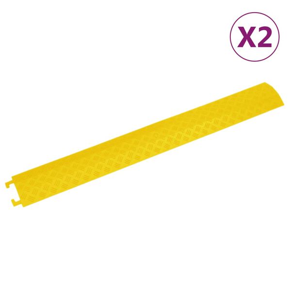 vidaXL 2 db sárga kábeltaposó 98,5 cm