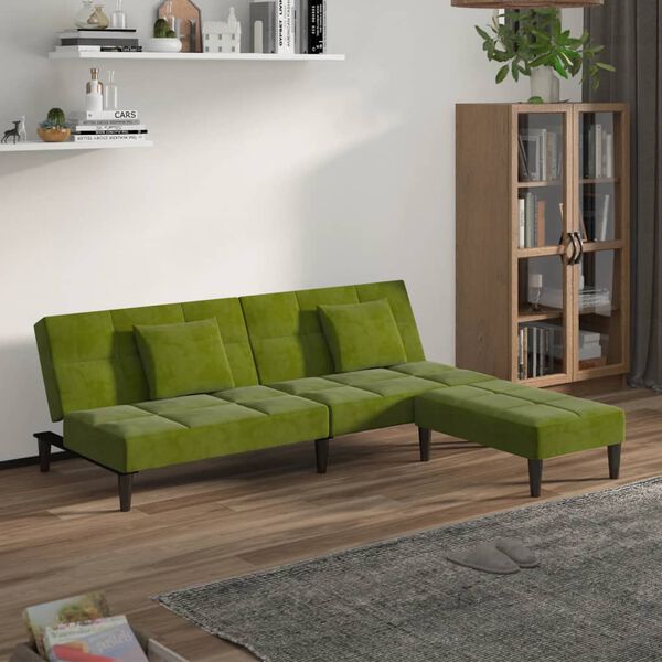 vidaXL vil&aacute;gosz&ouml;ld b&aacute;rsony kanap&eacute;&aacute;gy k&eacute;t p&aacute;rn&aacute;val &eacute;s l&aacute;btart&oacute;val