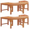 vidaXL Fa pad 8 -Seater 2 db 160 x 80 x 45cm T&ouml;m&ouml;r Eukaliptusz Fa