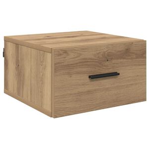 vidaXL &Eacute;jjeliszekr&eacute;ny k&eacute;zműves t&ouml;lgy 35 x 35 x 20 cm Szerelt Fa
