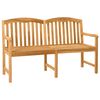 vidaXL K&eacute;zműves R&oacute;zsabank 179,5 x 61 x 90 cm T&ouml;m&ouml;r Teakfa Term&eacute;szetes