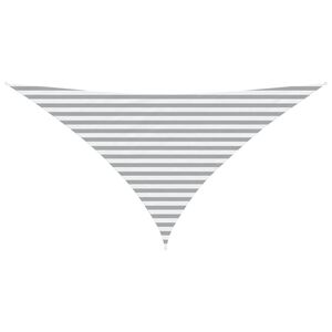 vidaXL Napernyő vitorla Vil&aacute;gossz&uuml;rke &eacute;s feh&eacute;r 3,5 x 3,5 x 4,9 m