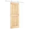 vidaXL Cs&uacute;sz&oacute; ajt&oacute; Term&eacute;szetes &eacute;s Feh&eacute;r 80 x 210 cm Szil&aacute;rd Fenyőfa