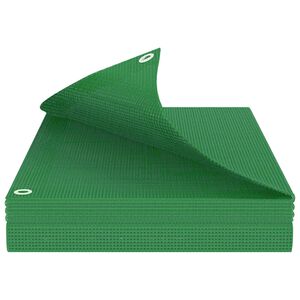 vidaXL Ponyva f&eacute;mf&uuml;lekkel Z&ouml;ld 6 x 10 m 140 gsm PE
