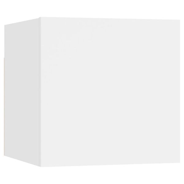 vidaXL 7 r&eacute;szes feh&eacute;r szerelt fa TV-szekr&eacute;nyszett