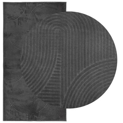 vidaXL IZA antracit rövid szálú skandináv stílusú szőnyeg 80x150 cm