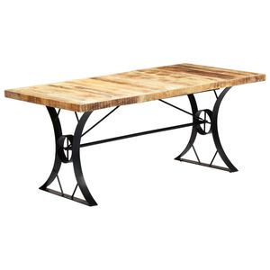 vidaXL t&ouml;m&ouml;r mang&oacute;fa &eacute;tkezőasztal 180 x 90 x 76 cm