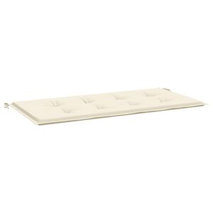 vidaXL kr&eacute;msz&iacute;nű oxford sz&ouml;vet kerti padp&aacute;rna 120 x 50 x 3 cm