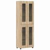 vidaXL Magasfi&uacute; FLORIN 60 x 35 x 182 cm Sonoma t&ouml;lgy Szerelt Fa