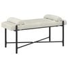 vidaXL Gombos pad p&aacute;rn&aacute;kkal Kr&eacute;msz&iacute;nű 110 x 40 x 46 cm B&aacute;rsony