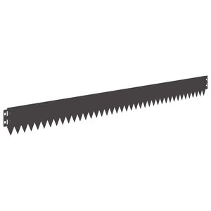 vidaXL Fűszeg&eacute;lyez&eacute;s 10 db 103 x 10 cm Ac&eacute;l Fekete