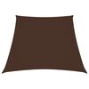 vidaXL barna trap&eacute;z alak&uacute; oxford-sz&ouml;vet napvitorla 2/4 x 3 m