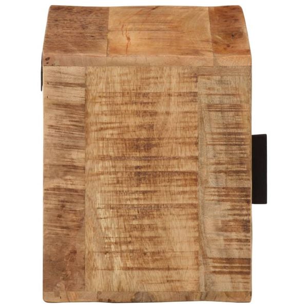 vidaXL t&ouml;m&ouml;r mang&oacute;fa falra szerelhető &eacute;jjeliszekr&eacute;ny 40x30x25 cm