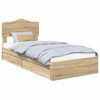 vidaXL T&aacute;rol&oacute;s &Aacute;gy fi&oacute;kkal Sonoma t&ouml;lgy 90 x 190 cm Szerelt Fa