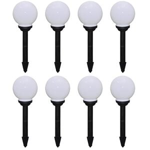 vidaXL 8 db k&uuml;lt&eacute;ri gyalogj&aacute;r&oacute; LED-l&aacute;mpa c&ouml;l&ouml;ppel 15 cm