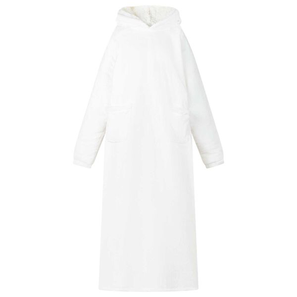 vidaXL Takar&oacute; pul&oacute;ver Feh&eacute;r l Mikrosz&aacute;las &eacute;s Flanel