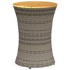 vidaXL sz&uuml;rke polyrattan kerti dob alak&uacute; kisasztal