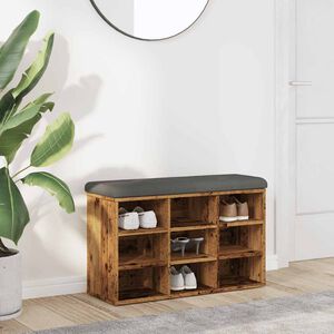vidaXL antik fa szerelt fa cipőt&aacute;rol&oacute; pad 82x32x50 cm