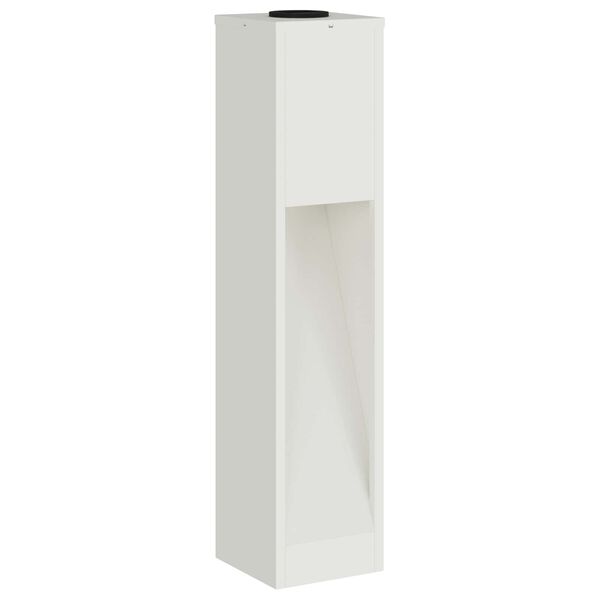 vidaXL Napelemes LED &Uacute;tjelző L&aacute;mpa 2 pcs Feh&eacute;r Hidegen hengerelt ac&eacute;l