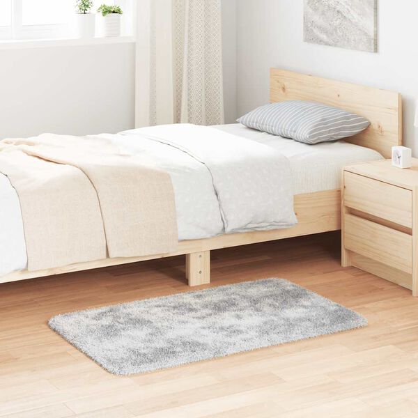 vidaXL ezüstszürke hosszú szálú NAVARRA bozontos szőnyeg 60x100cm