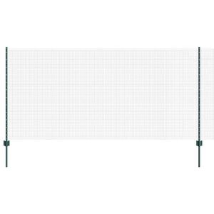 vidaXL Hegesztett dr&oacute;tker&iacute;t&eacute;s oszlopokkal 10 x 1,2 m Z&ouml;ld H&aacute;l&oacute;