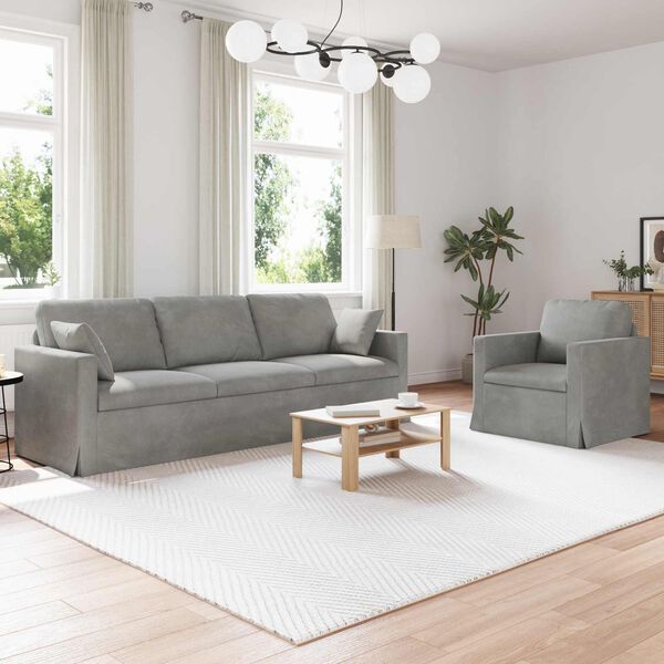 vidaXL Kanap&eacute; 2 pcs Vil&aacute;gossz&uuml;rke 228 x 78 x 80 cm B&aacute;rsony