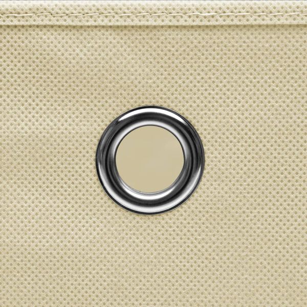 vidaXL 10 db kr&eacute;msz&iacute;nű nem szőtt sz&ouml;vet t&aacute;rol&oacute;doboz 28 x 28 x 28 cm