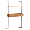 vidaXL t&ouml;m&ouml;r ak&aacute;cfa fali pult 90 x 40 x 170 cm