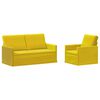 vidaXL Kanap&eacute; Szett 2 pcs S&aacute;rga B&aacute;rsony