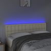 vidaXL kr&eacute;msz&iacute;nű műbőr LED-es fejt&aacute;mla 144 x 5 x 78/88 cm