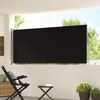 vidaXL fekete beh&uacute;zhat&oacute; oldals&oacute; napellenző 120 x 300 cm