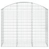 vidaXL íves horganyzott vas gabion kosár 150x50x120/140 cm