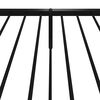 vidaXL fekete f&eacute;m &aacute;gykeret fej- &eacute;s l&aacute;bt&aacute;ml&aacute;val 80 x 200 cm