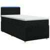 vidaXL Boxspring &aacute;gy matraccal fejt&aacute;ml&aacute;val Fekete 90 x 200 cm Sz&ouml;vet