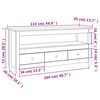 vidaXL tömör fenyőfa TV-szekrény 114x35x52 cm