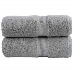 vidaXL pr&eacute;mium mosd&oacute;t&ouml;r&ouml;lk&ouml;ző SOLUND 2 db sz&uuml;rke 30 x 30 cm 600 g/m&sup2;