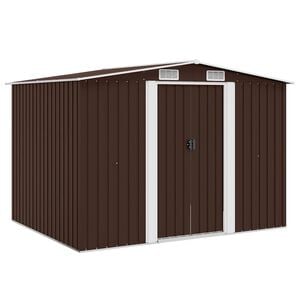 vidaXL barna ac&eacute;l kerti f&eacute;szer 257 x 205 x 178 cm