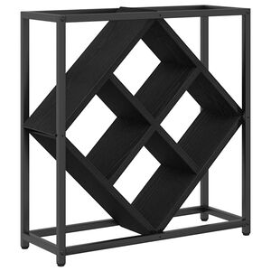 vidaXL Bor&aacute;gas Fekete t&ouml;lgy 51 x 18 x 52,5 cm Faanyag