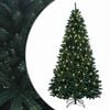 vidaXL Műanyag Hajtogat&oacute;s Kar&aacute;csonyfa 240 cm 300 LED Meleg feh&eacute;r