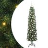 vidaXL Mű kar&aacute;csonyfa 300 LED-del Z&ouml;ld 180 cm PVC, ac&eacute;l &eacute;s műanyag