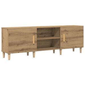 vidaXL TV szekr&eacute;ny 150 x 30 x50 cm k&eacute;zműves t&ouml;lgy Szerelt Fa