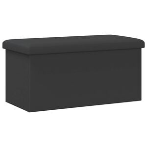 vidaXL &Ouml;sszecsukhat&oacute; t&aacute;rol&oacute;pad Sz&uuml;rke 180 kg 80 L 77 x 38 x 38 cm PVC