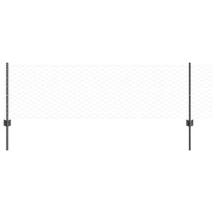 vidaXL Hatsz&ouml;gletű ker&iacute;t&eacute;s oszlopokkal 25 x 0,6 m PVC-bevonatos ac&eacute;l