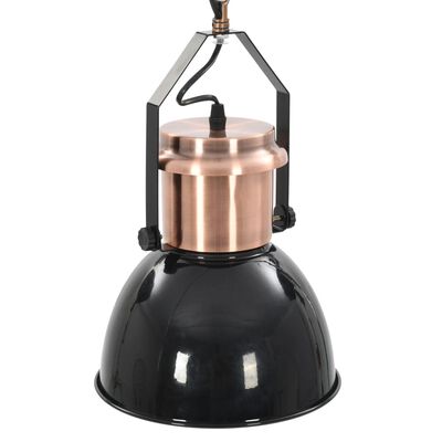 50868 vidaXL Ceiling Lamp 2 pcs Black Round E27
