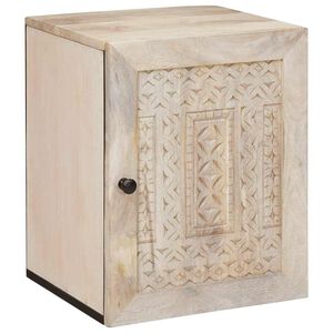 vidaXL F&uuml;rdőszoba Sz&eacute;k&eacute;ny t&aacute;rol&oacute;val Feh&eacute;r 38 x 33 x 48 cm Faanyag