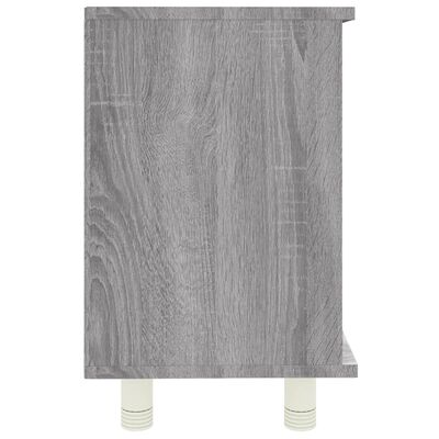 vidaXL szürke sonoma színű szerelt fa fürdőszobaszekrény 60x32x53,5 cm